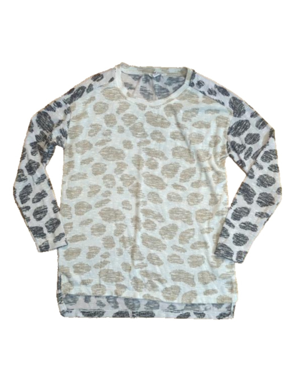 Tribal Jeans Cheetah Print Sweater Extra Small